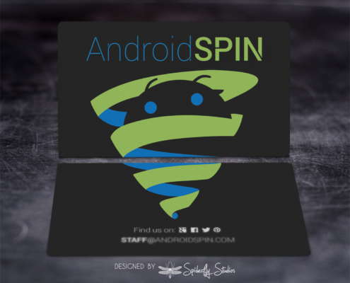 AndroidSPIN Business Cards - Spiderfly Studios