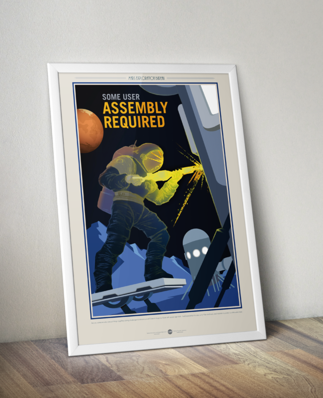 Retro Space Travel Posters - Assembly Required