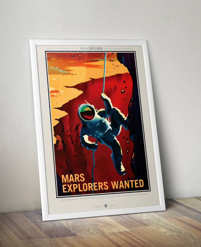 Retro Space Travel Posters - Explorers Wanted