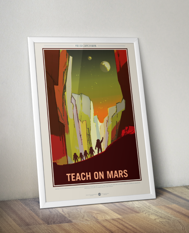 Retro Space Travel Posters - Teach on Mars