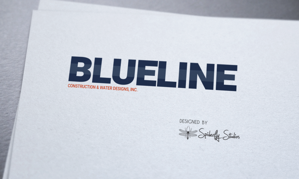 Blue Line Pools Logo - Spiderfly Studios
