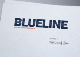 Blue Line Pools Logo - Spiderfly Studios