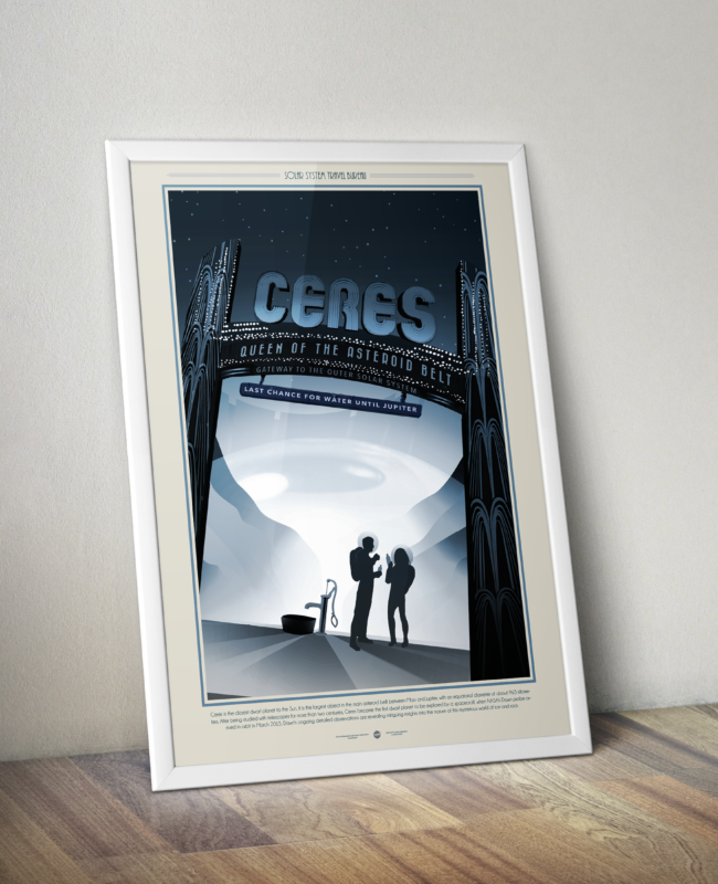 Retro Space Travel Posters - Ceres