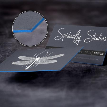 Painted EDGE Business Card - Blue