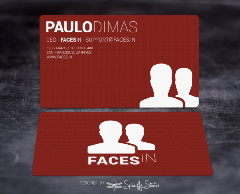 FacesIn Business Cards - Spiderfly Studios