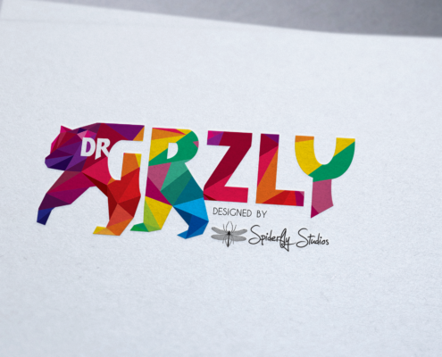 Dr Grzly Logo Design - Spiderfly Studios