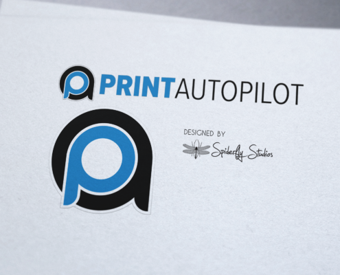Print AutoPilot Logo Design - Spiderfly Studios