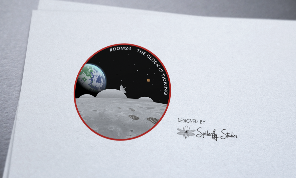 Moon Base Logo Concept - Spiderfly Studios