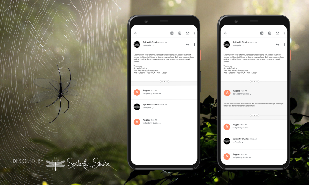 Gmail Quoted Email Concept - Spiderfly