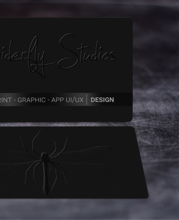 Raised Spot UV Business Cards - Spiderfly Studios