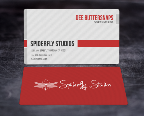 Clean Corporate Business Cards - Red