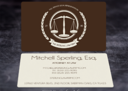 Sperling Law Business Cards - Spiderfly Studios