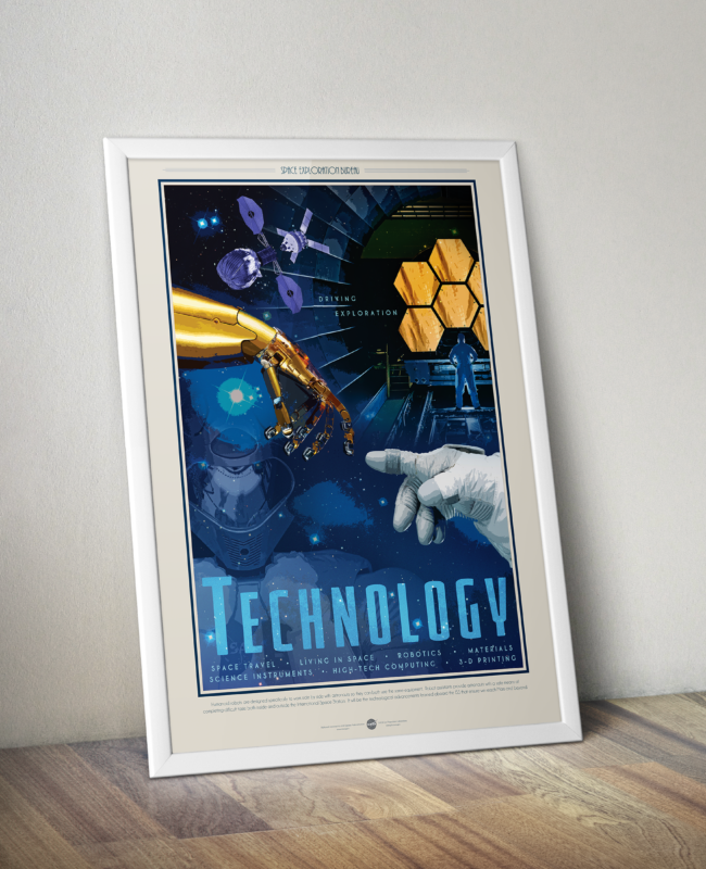 Retro Space Travel Posters - Technology
