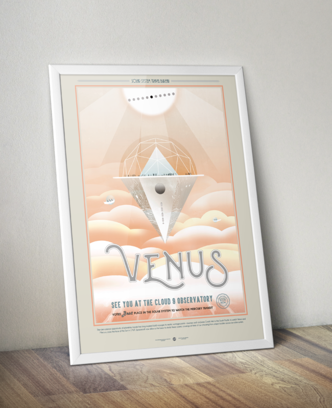 Retro Space Travel Posters - Venus