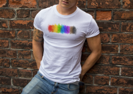 Watercolor Pride T-shirt - Spiderfly Studios