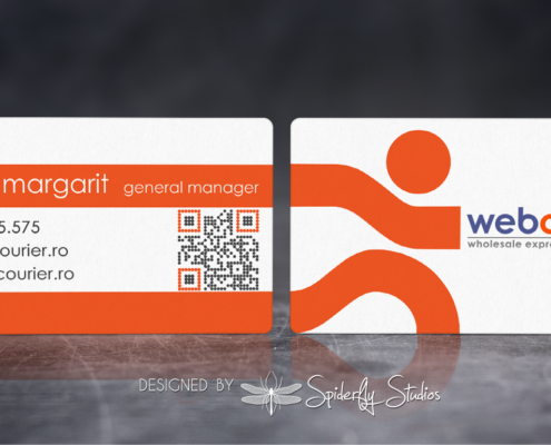 Web Courier Business Cards - Spiderfly Studios